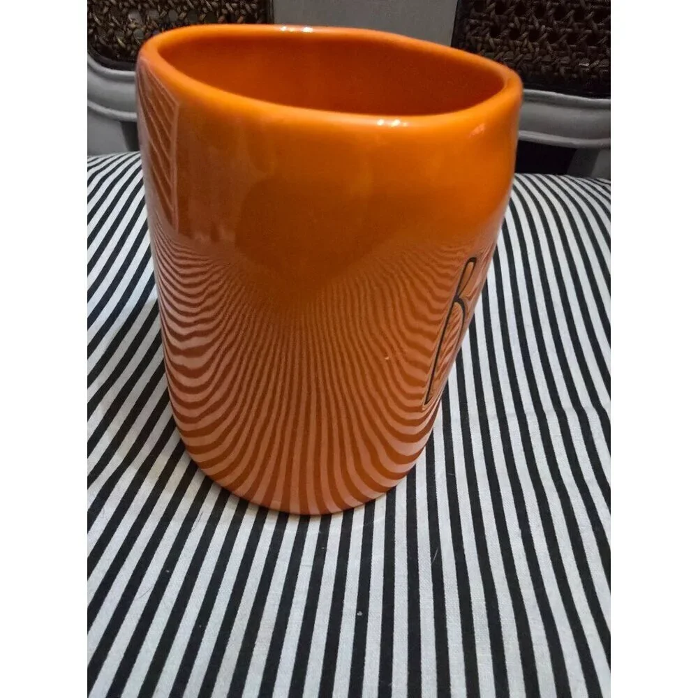 NWT Rae Dunn Halloween Orange Boo Coffee Mug